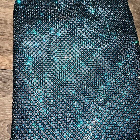 NWOT Vera Wang teal crossbody  Alessio bling bag - Picture 10 of 11